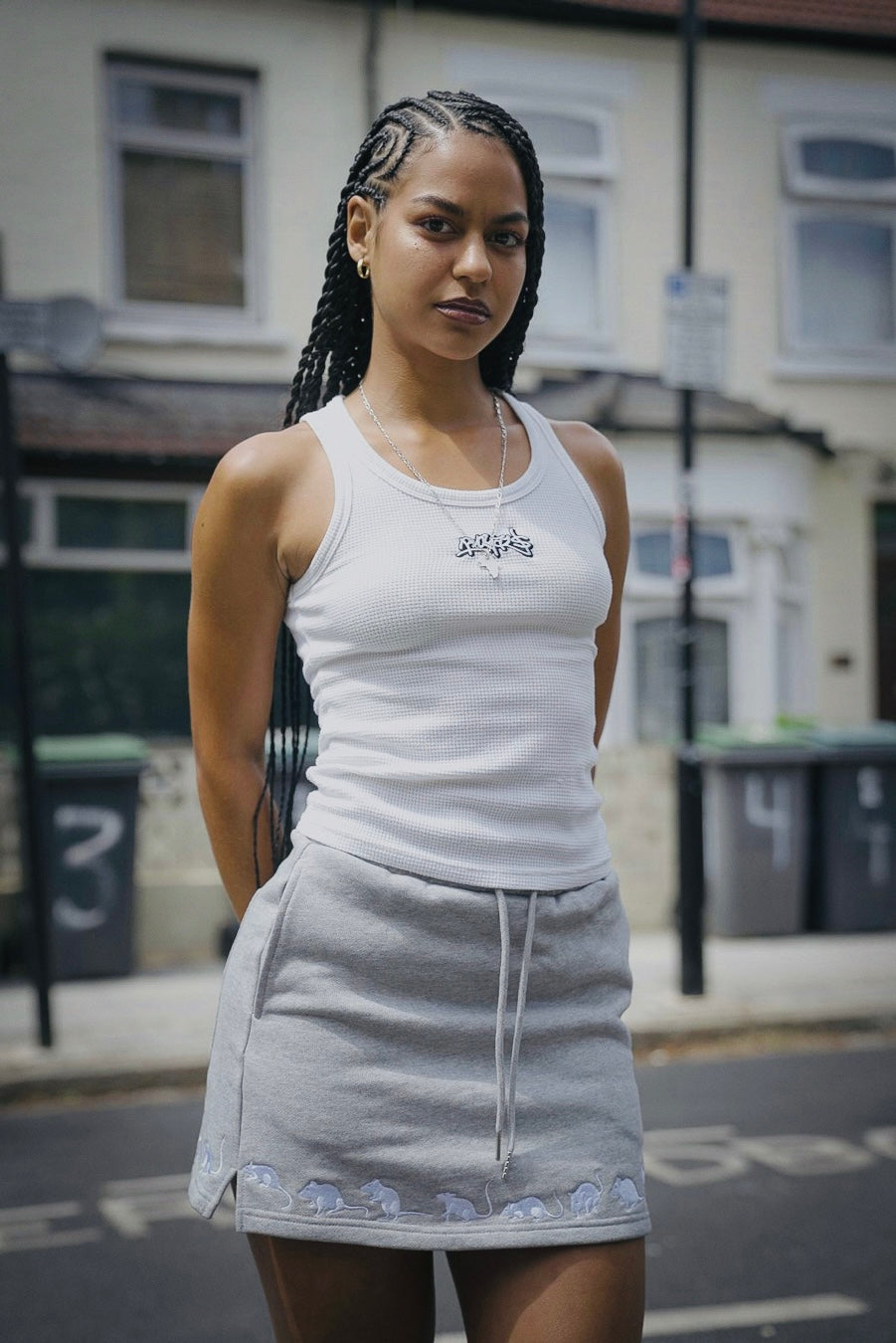 THE ROYALS SILVER SKIRT